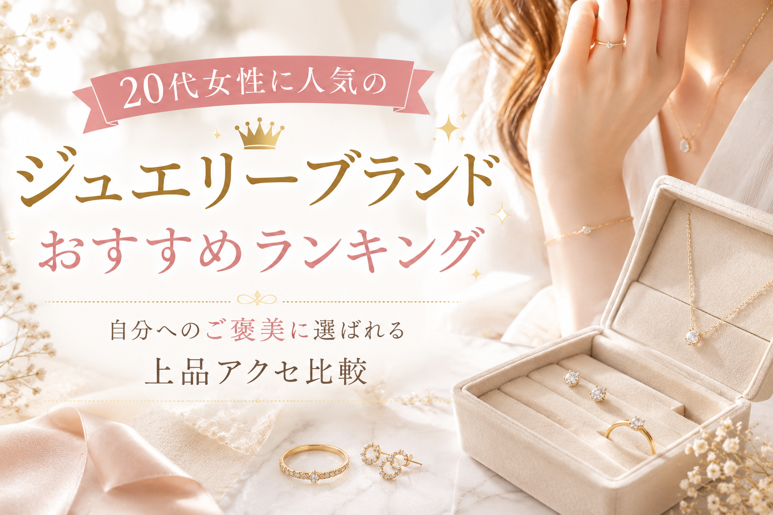 20代女性に人気のジュエリーブランドおすすめランキング｜自分へのご褒美に選ばれる上品アクセ比較